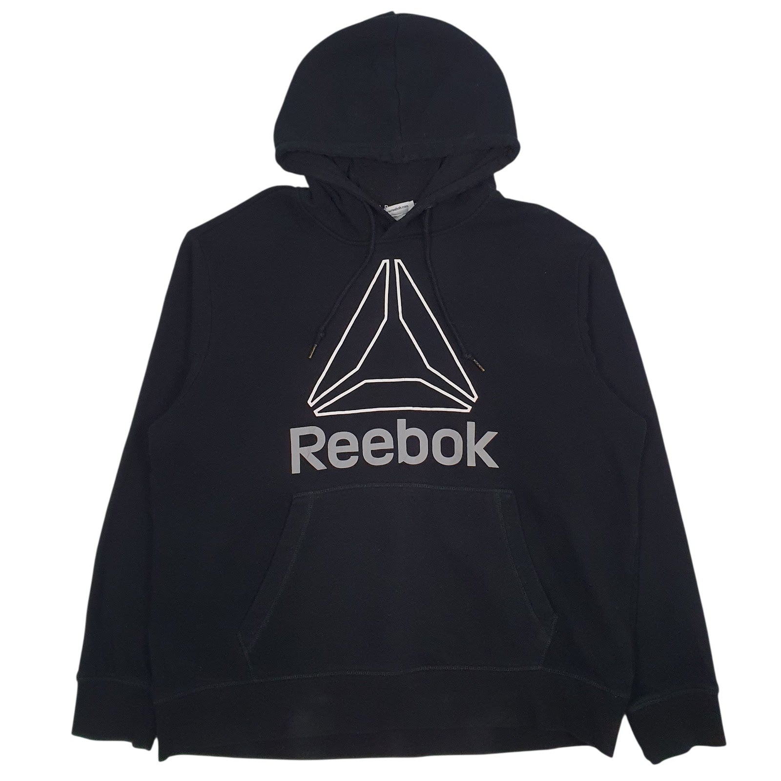 Mens Black Reebok Spellout Hoodie Jumper