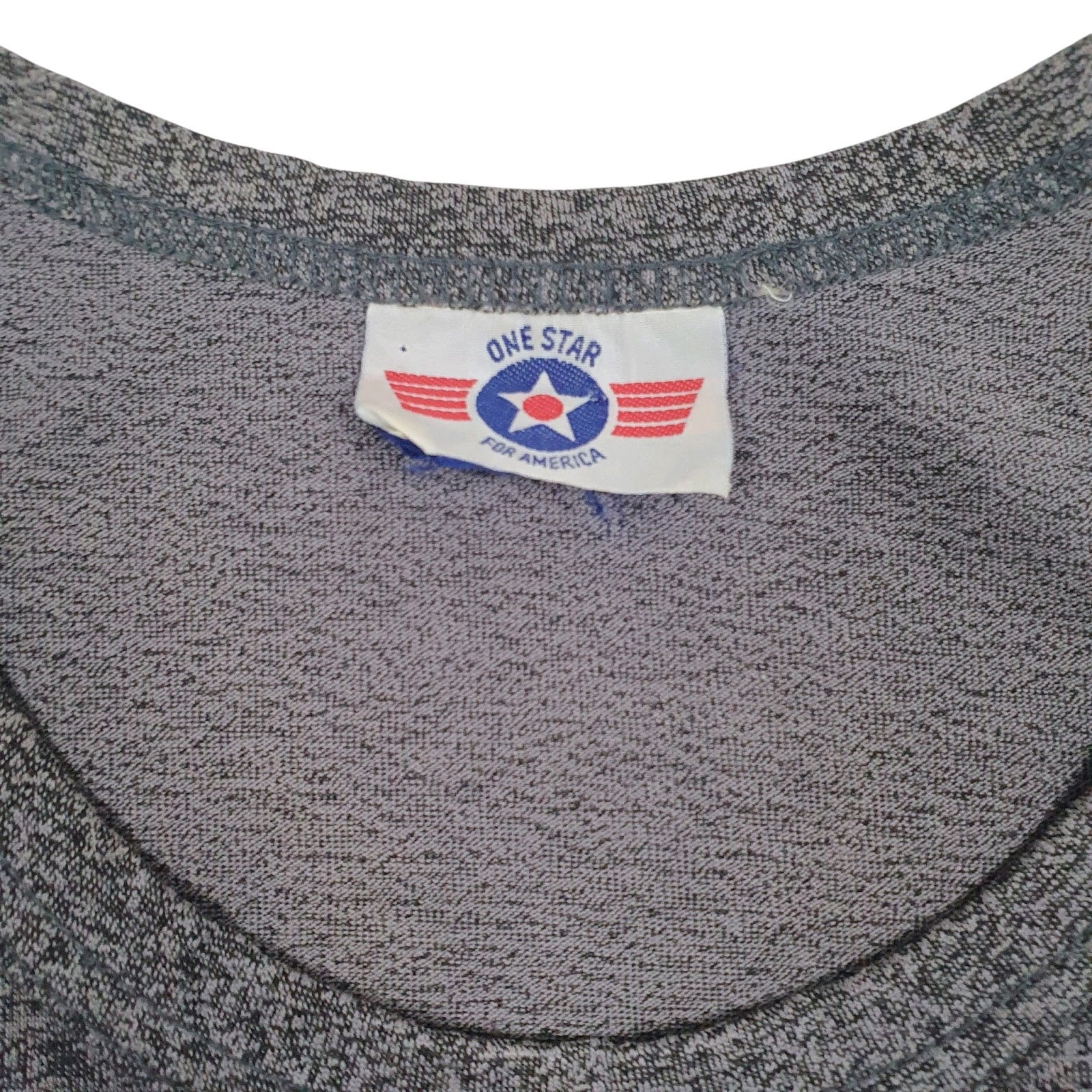 Mens Grey One Star Vest  T Shirt