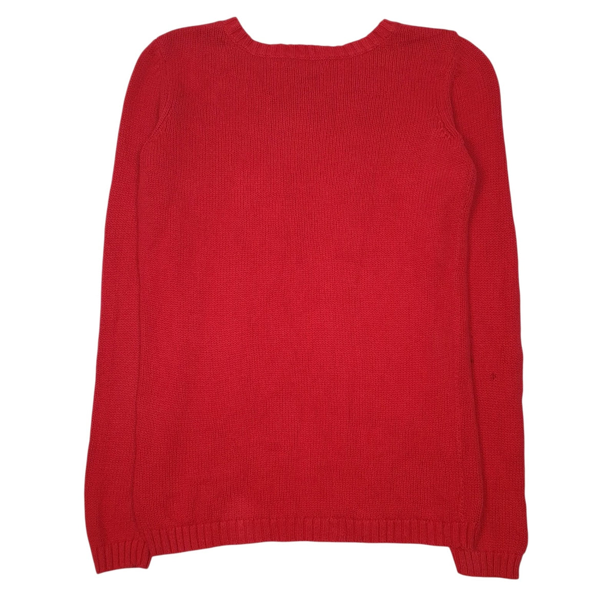 Mens Red Tommy Hilfiger Knit Crewneck Jumper