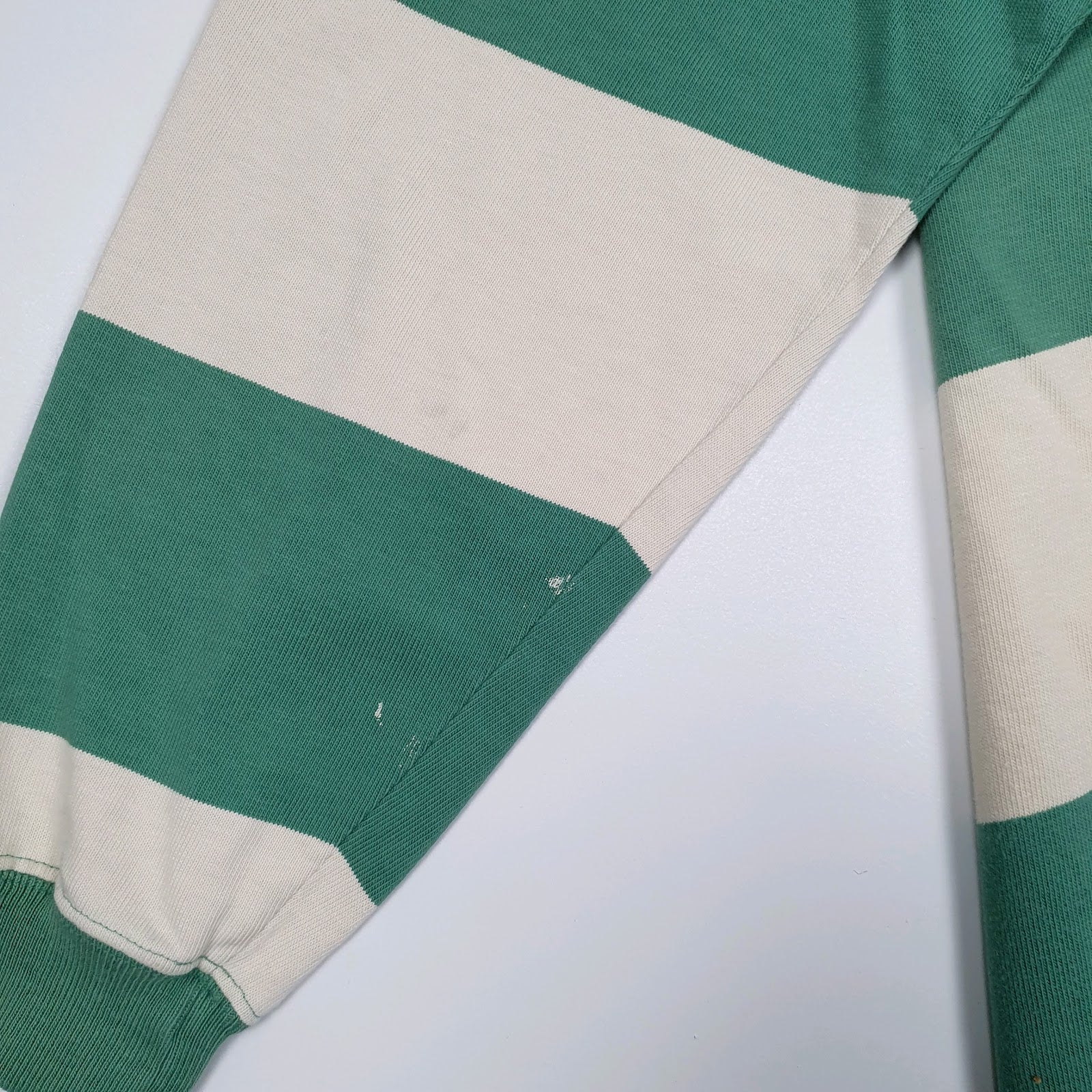 Mens Green Polo Ralph Lauren Rugby Shirt Crewneck Polo Shirt