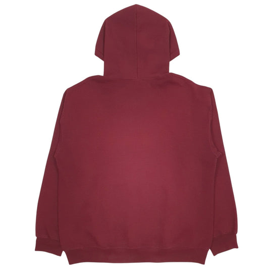 Mens Burgundy Port & Company  Hoodie Jumper