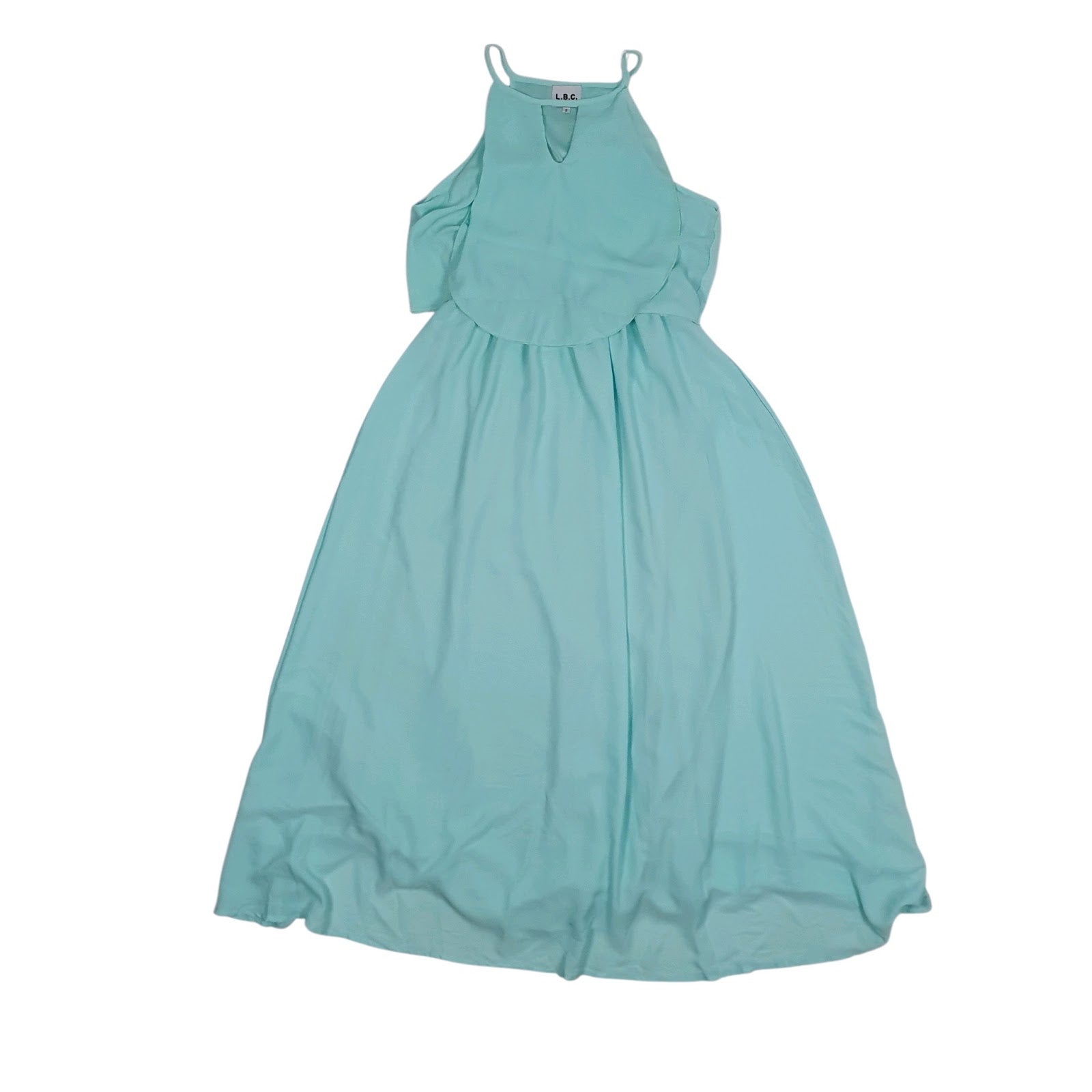 Womens Blue L.B.C Wedding Evening Sleeveless Dress