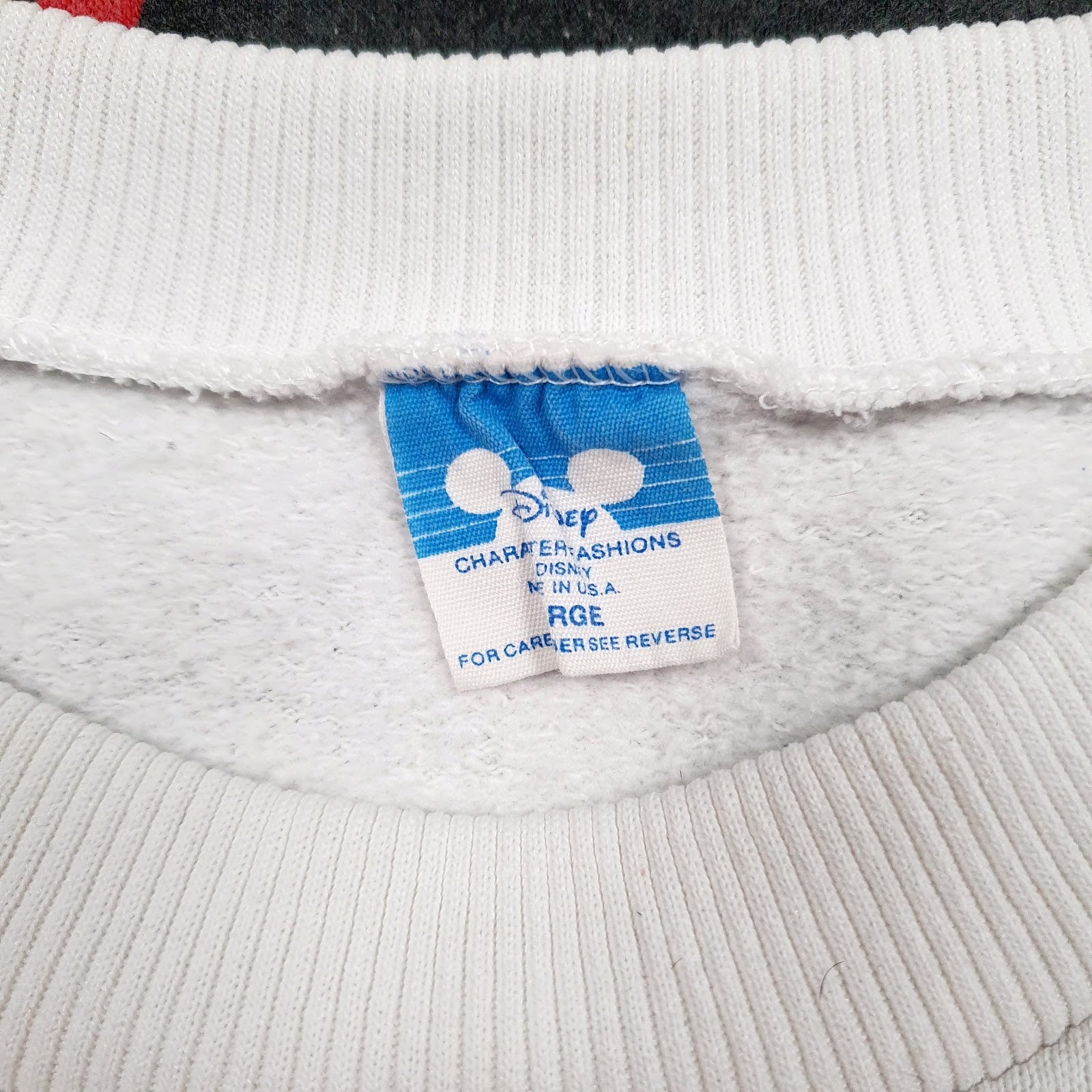 Mens White Disney Minnie Mouse Vintage 90s Made In USA Crewneck Jumper