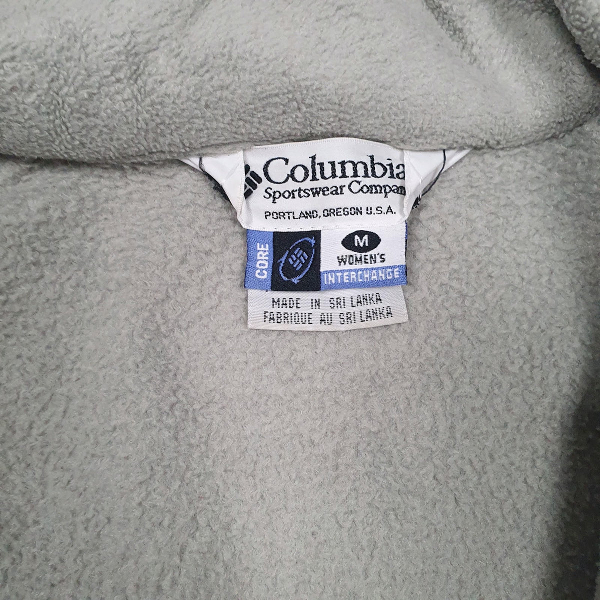 Womens Green Columbia Sportswear Company  Full Zip Jumper