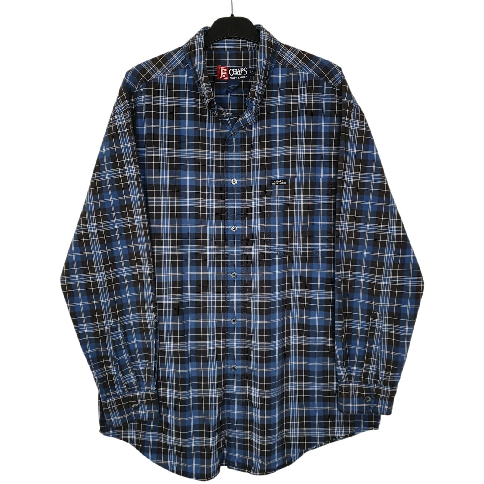 Mens Navy Ralph Lauren Vintage 90s Long Sleeve Shirt