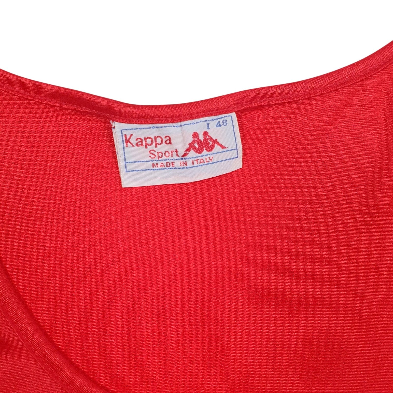 Mens Red Kappa Vintage 80s  T Shirt