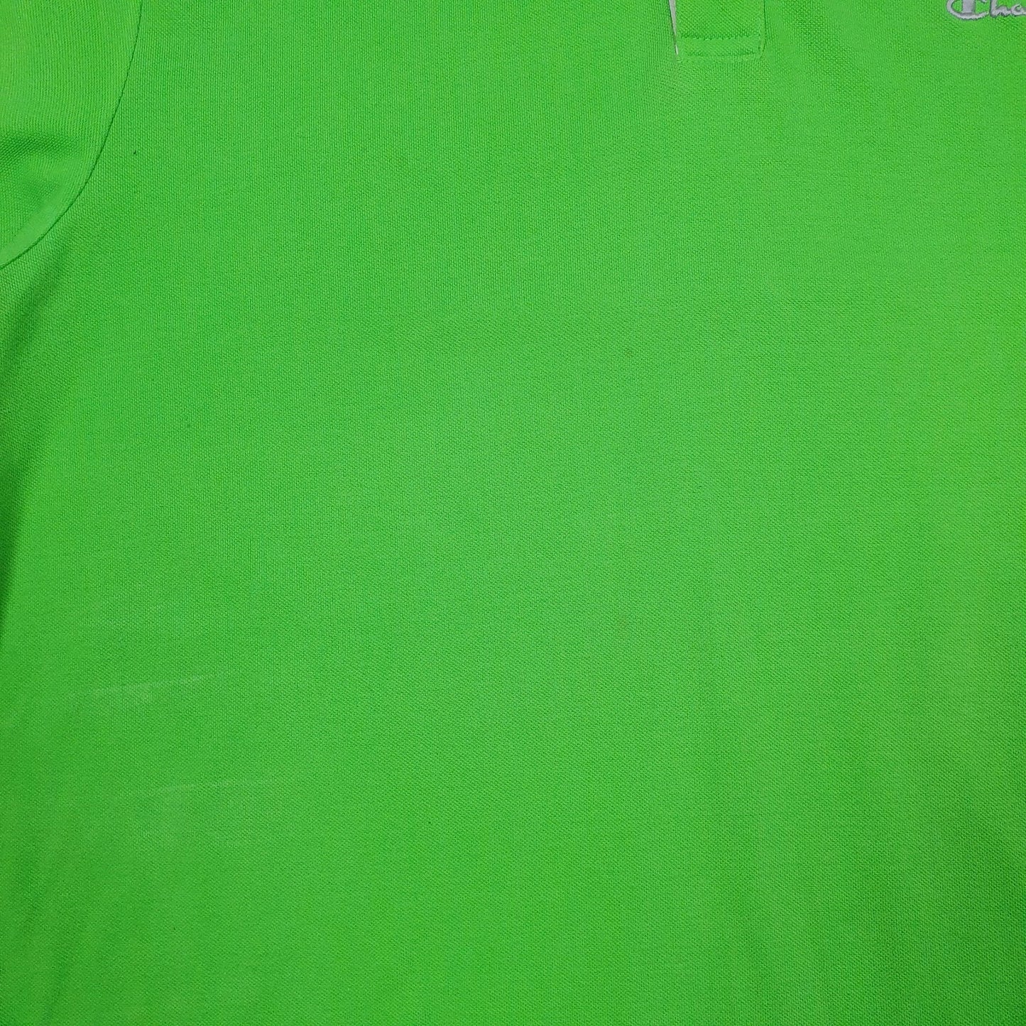 Mens Green Champion   Polo Shirt