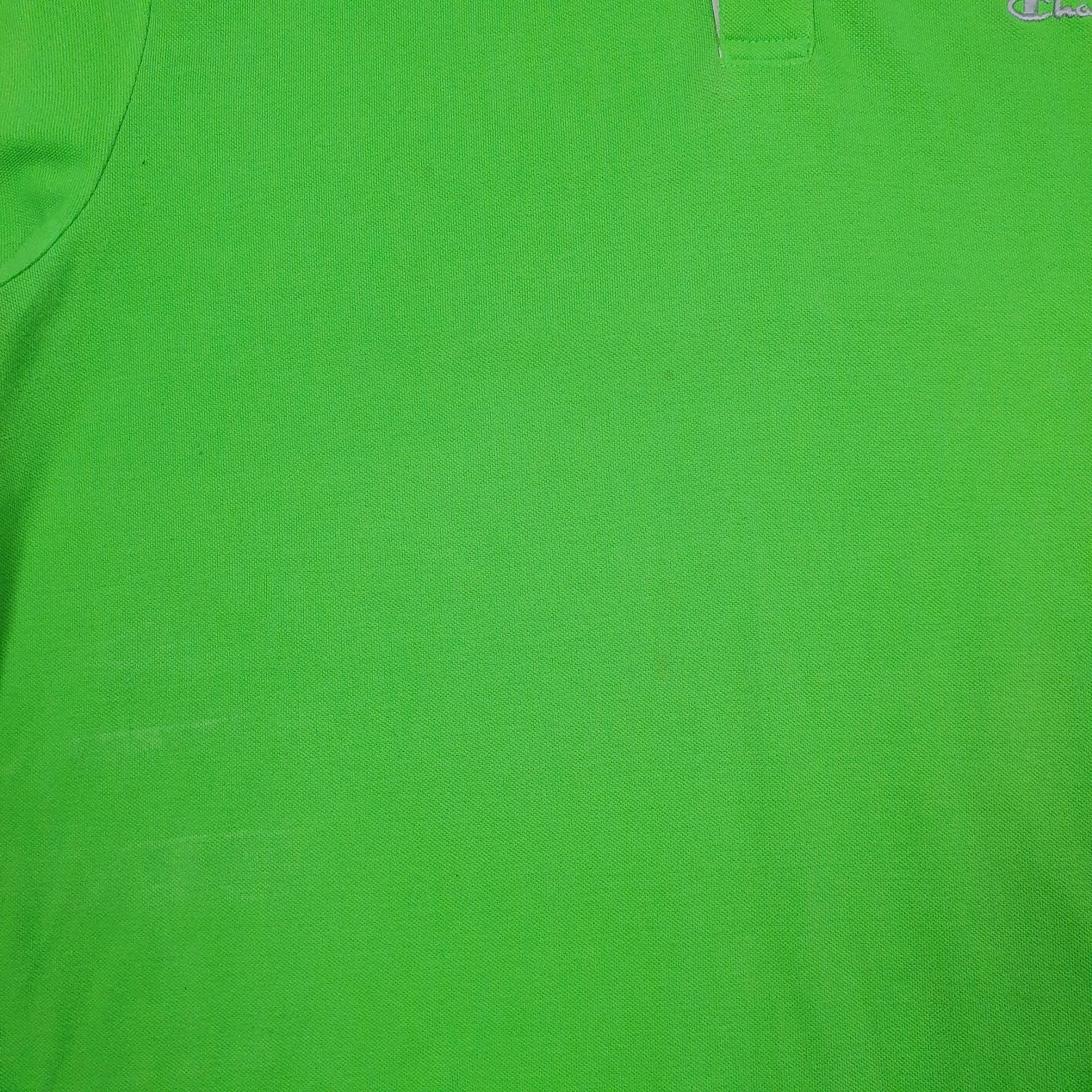 Mens Green Champion   Polo Shirt
