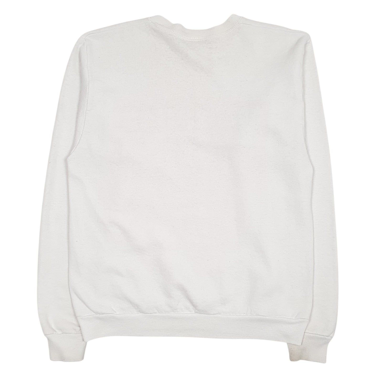 Womens White Lee Vintage 90s Made In USA Crewneck Jumper