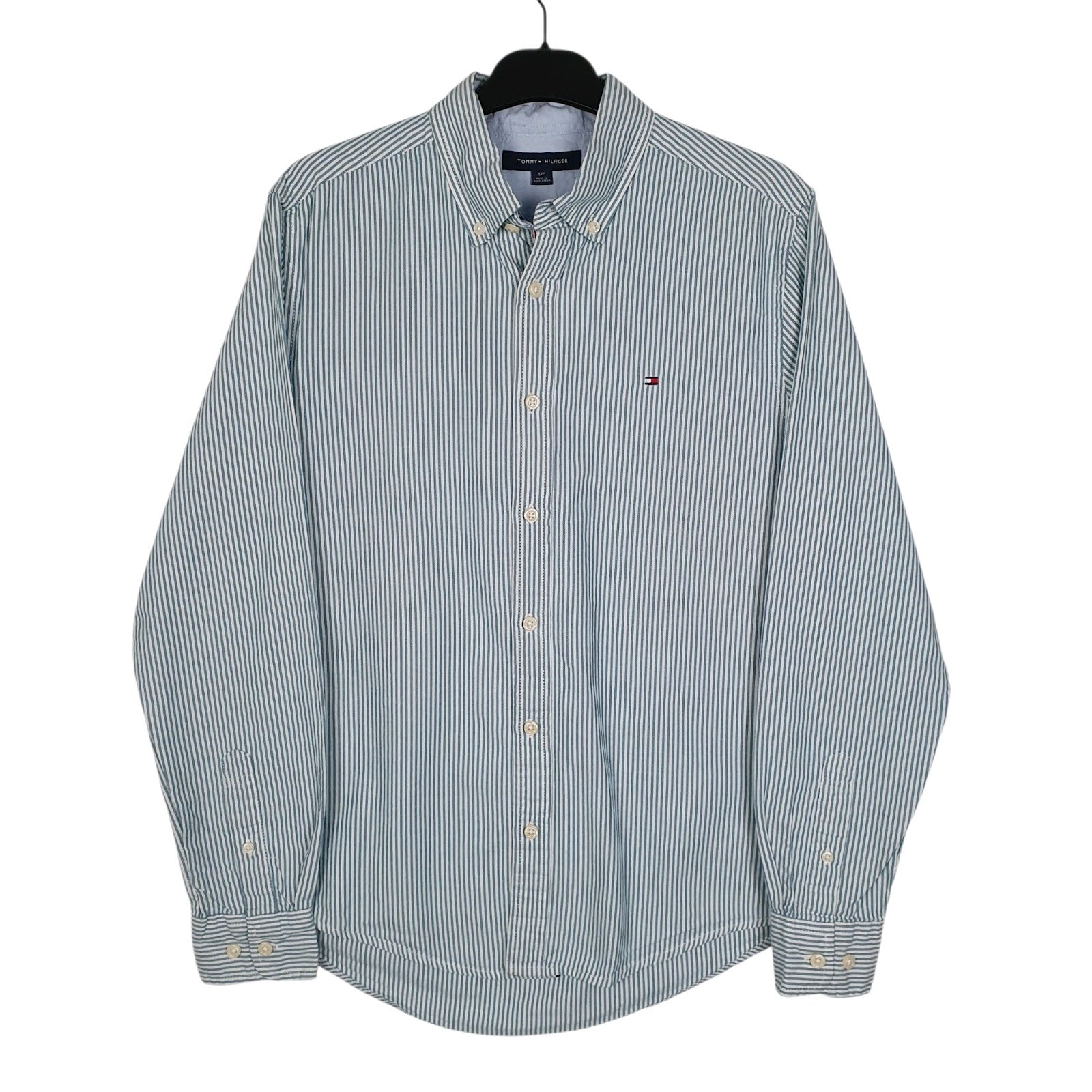 Mens Green Tommy Hilfiger  Long Sleeve Shirt