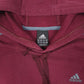 Mens Burgundy Adidas  Hoodie Jumper