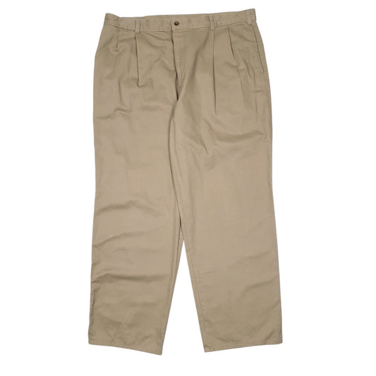 Mens Brown Dockers Vintage 90s Pleated Chino Trousers