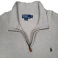 Mens Grey Polo Ralph Lauren  Quarter Zip Jumper