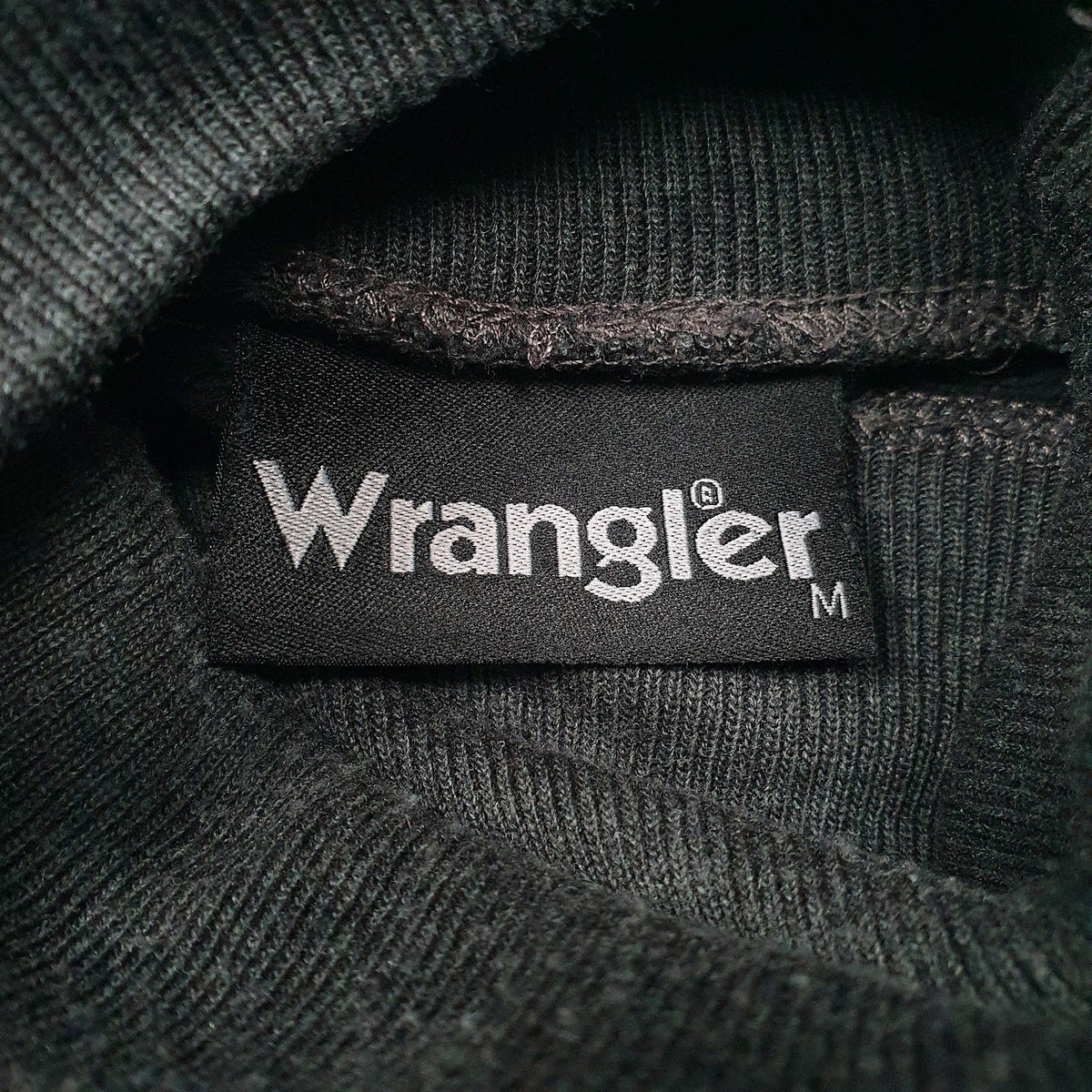 Mens Grey Wrangler  Turtle Neck Jumper