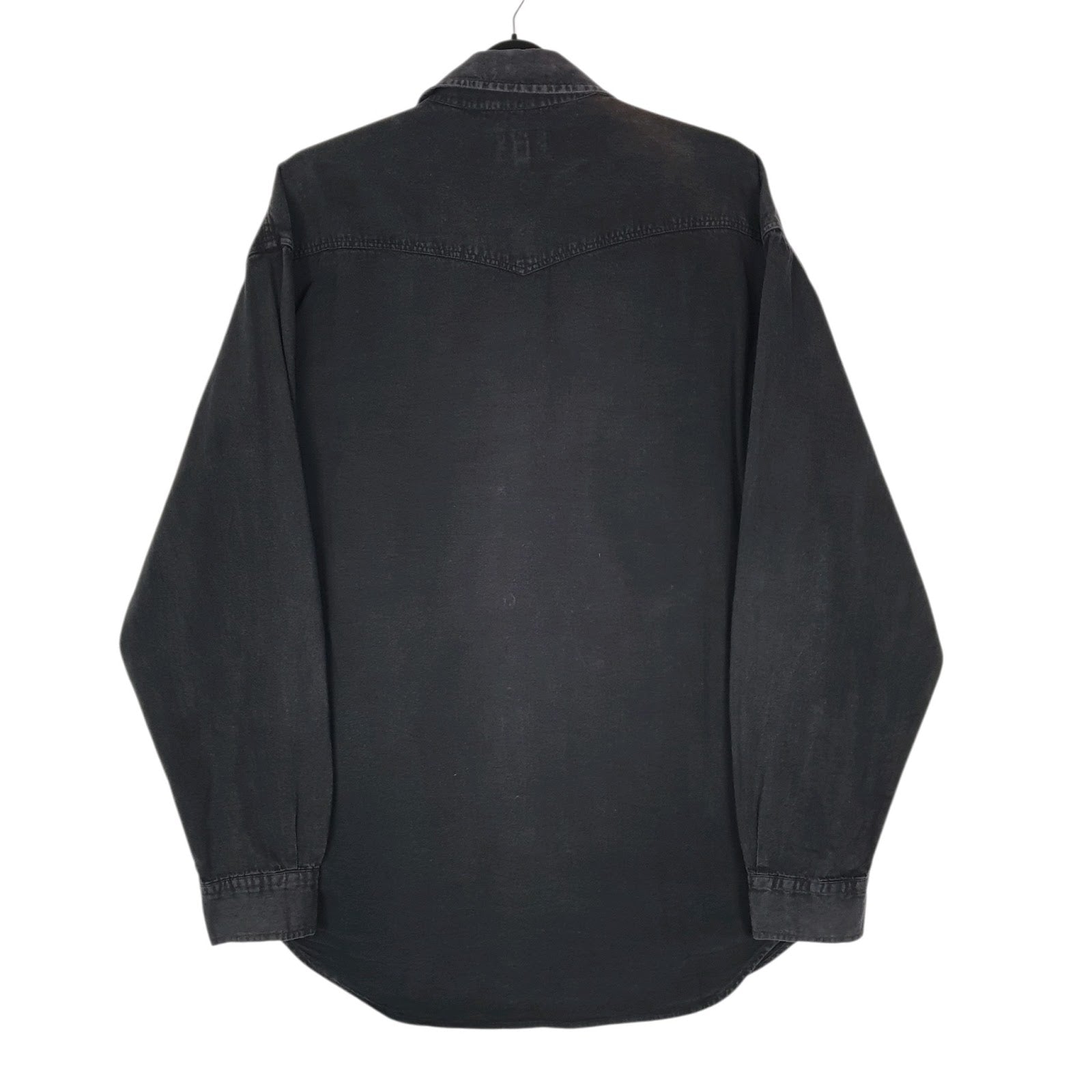 Mens Black Trussardi Jeans Denim Western  Shirt