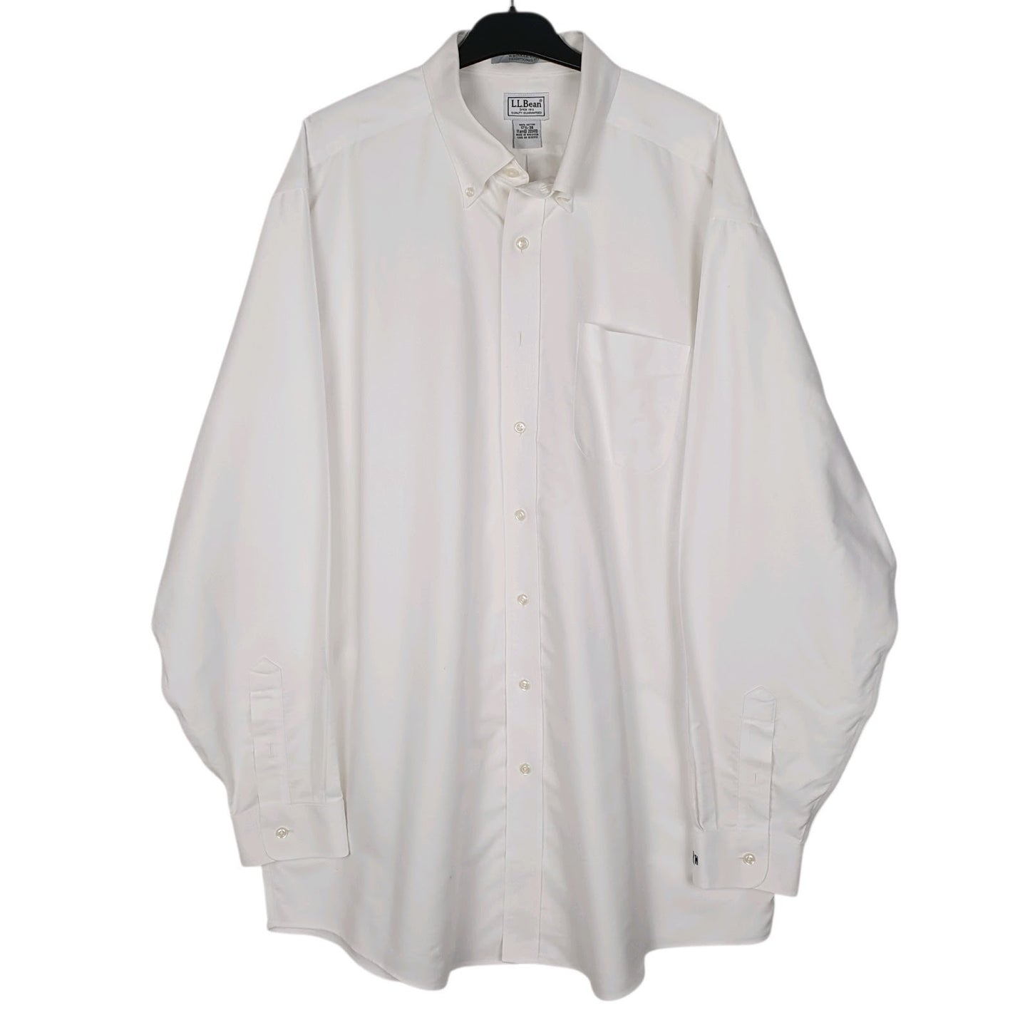 Mens White L.L.Bean  Long Sleeve Shirt