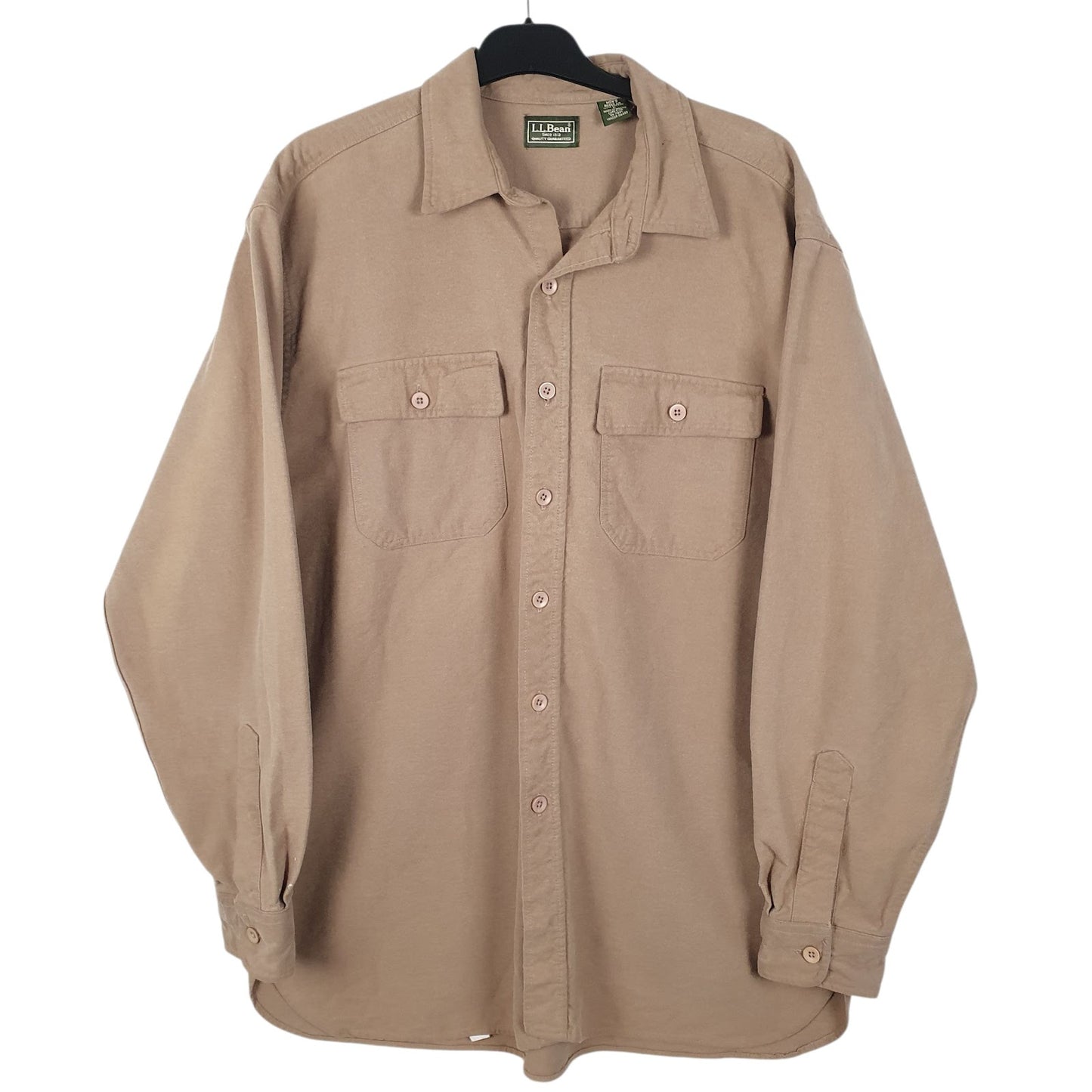 Mens Brown L.L.Bean  Long Sleeve Shirt