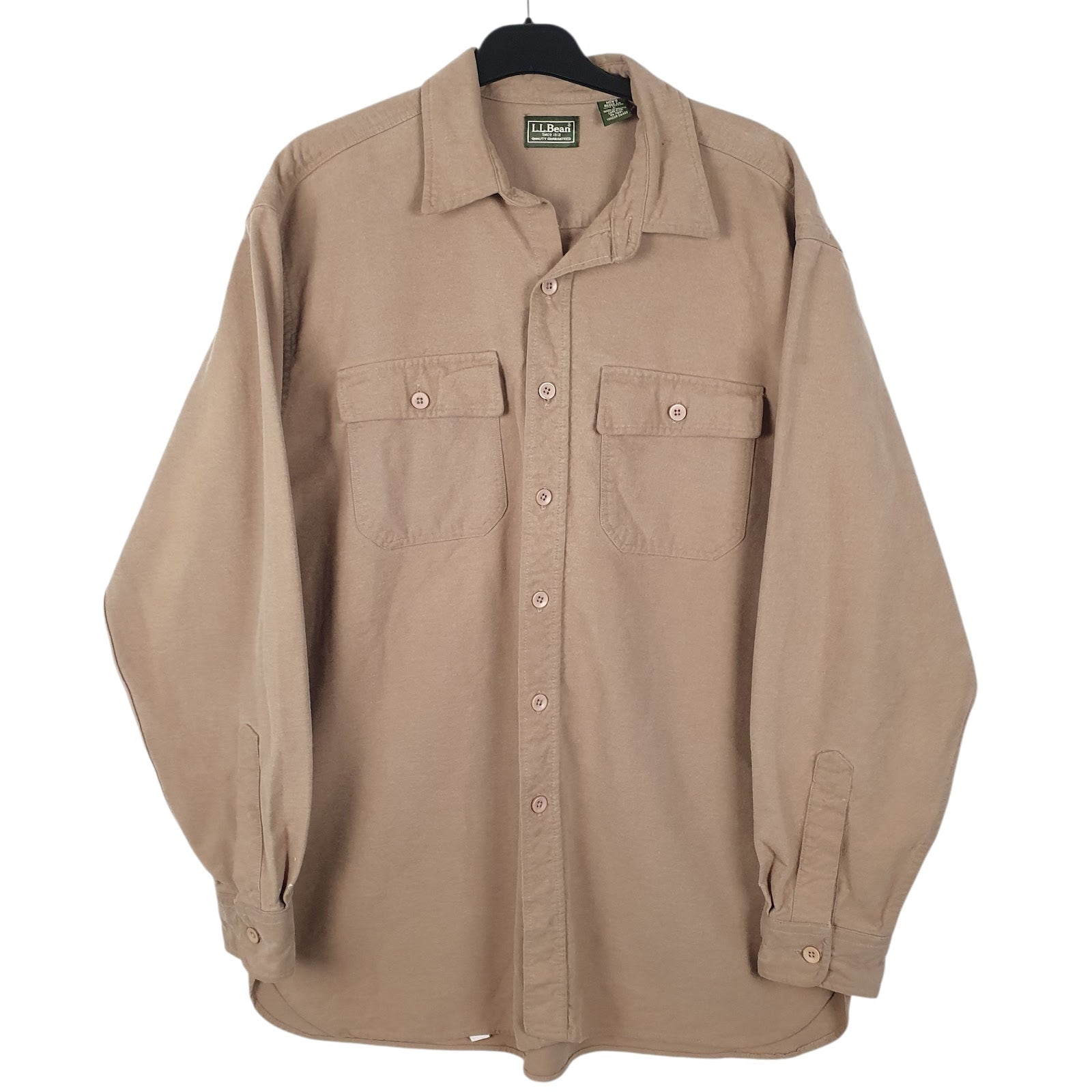 Mens Brown L.L.Bean  Long Sleeve Shirt