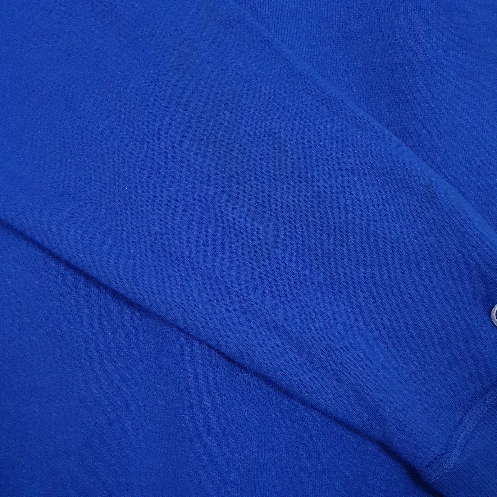 Mens Blue Champion Hooded Quarter Zip Jumper