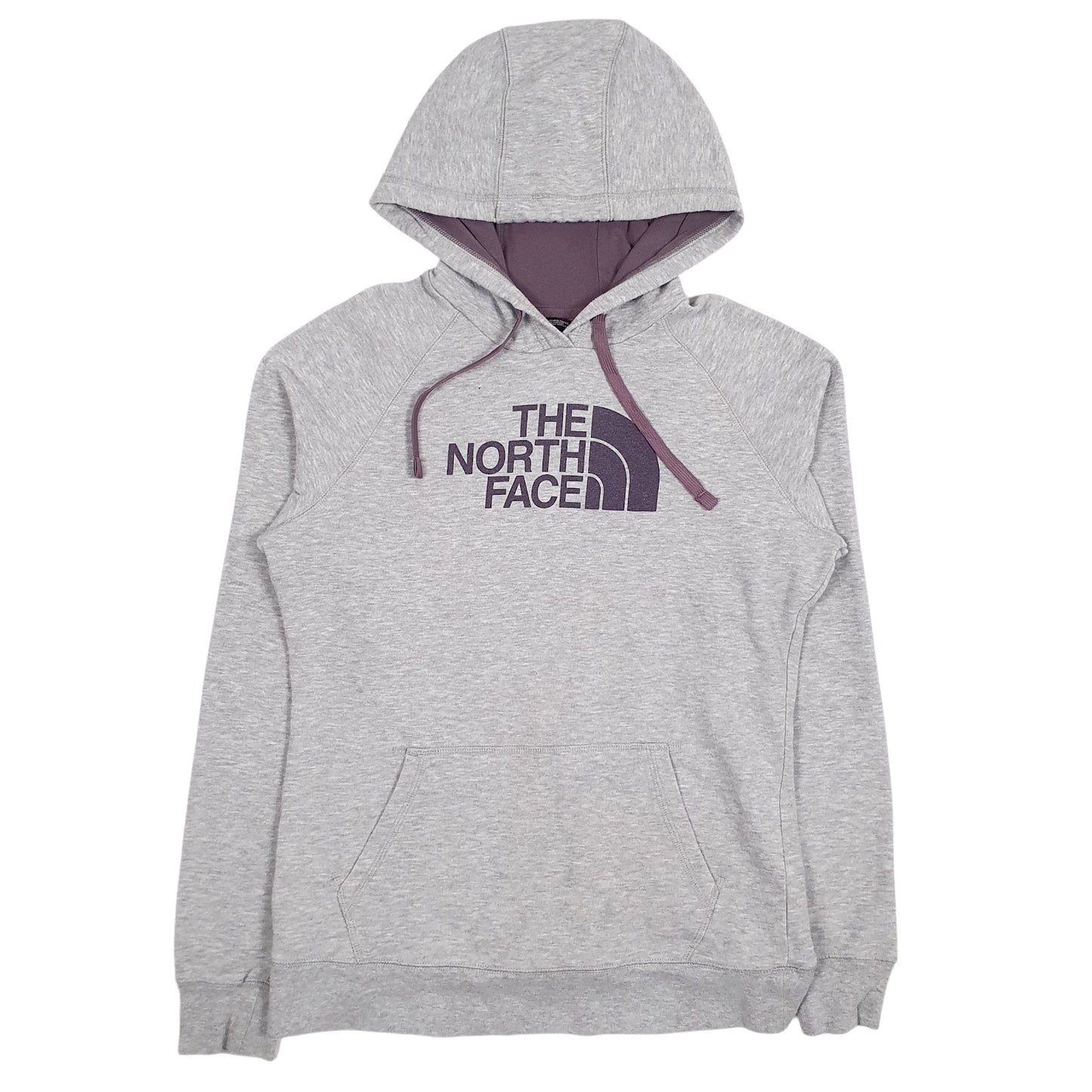Womens Grey The North Face Spellout Hoodie Jumper