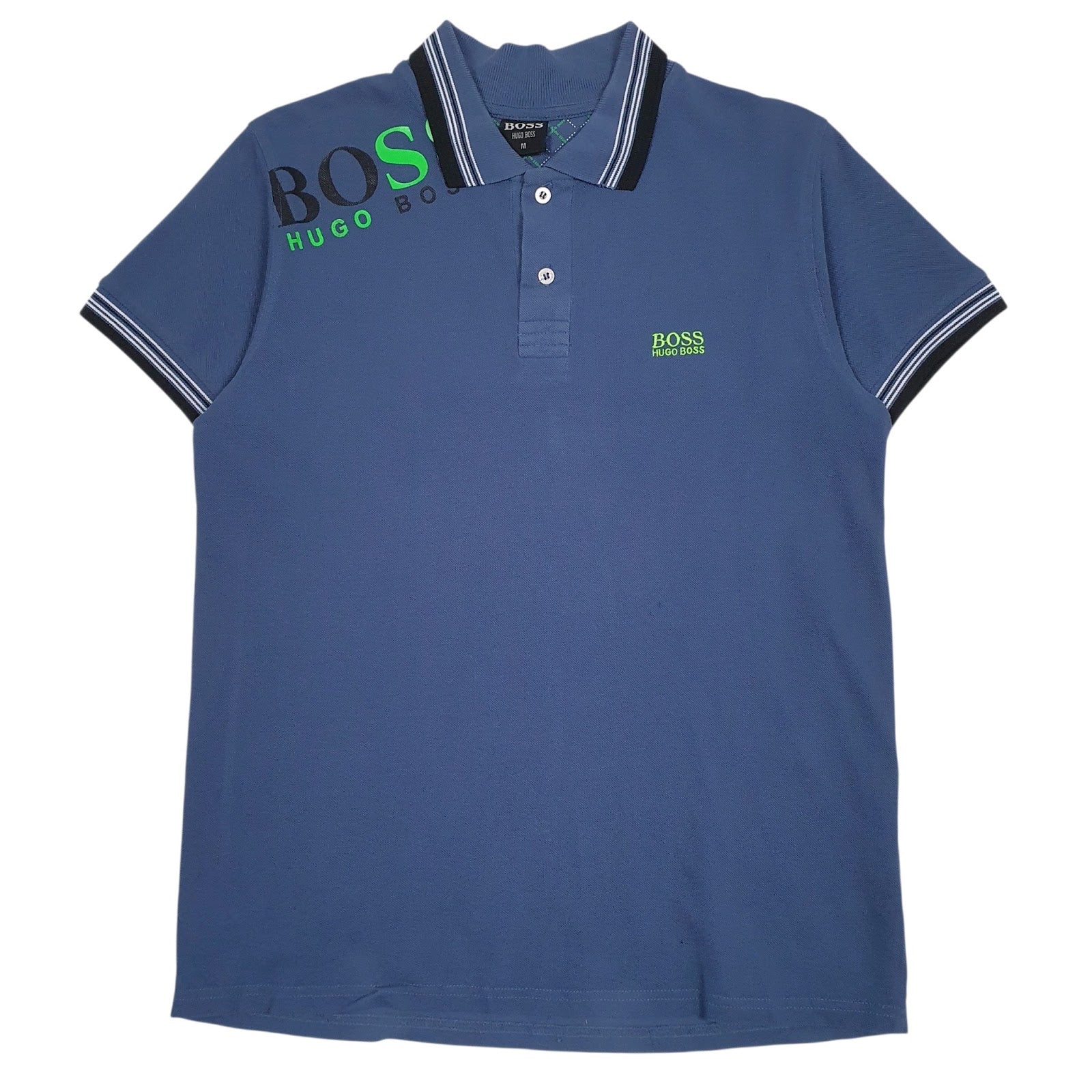 Mens Blue Hugo Boss  Short Sleeve Polo Shirt