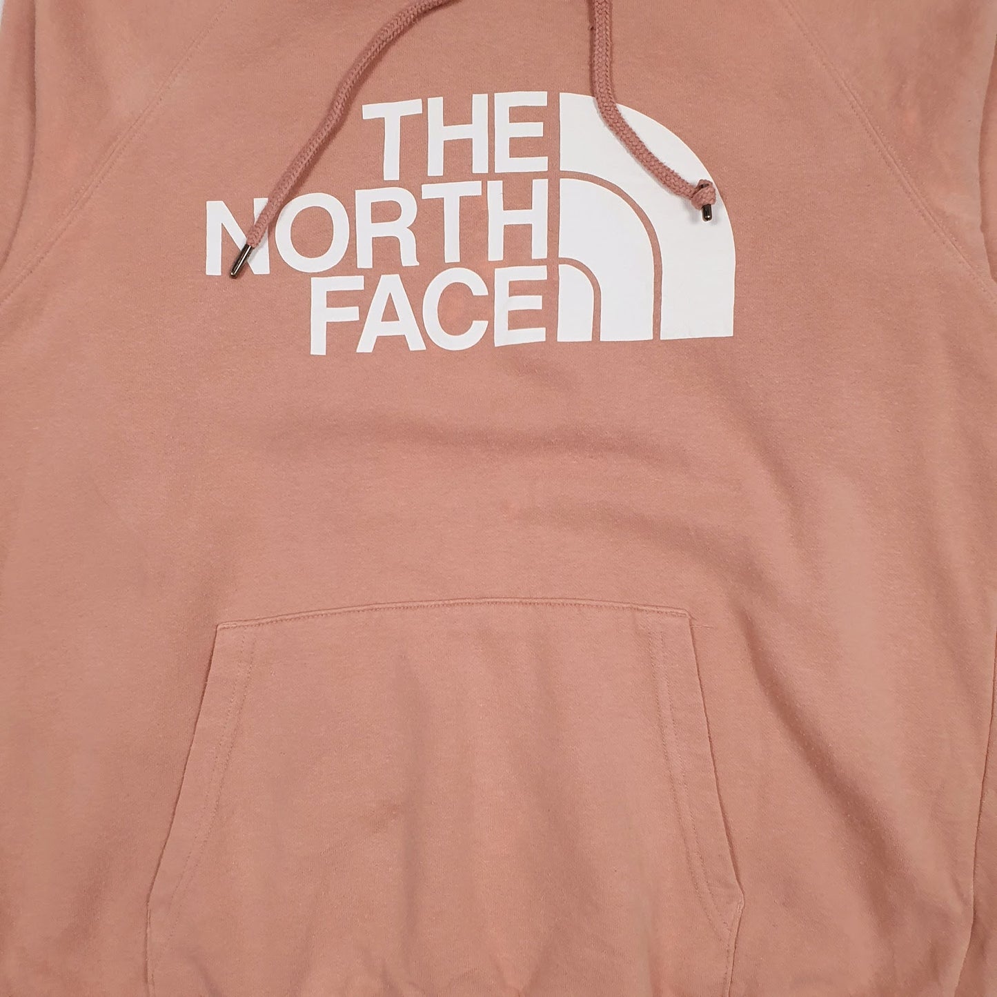 Womens Pink The North Face Spellout Hoodie Jumper