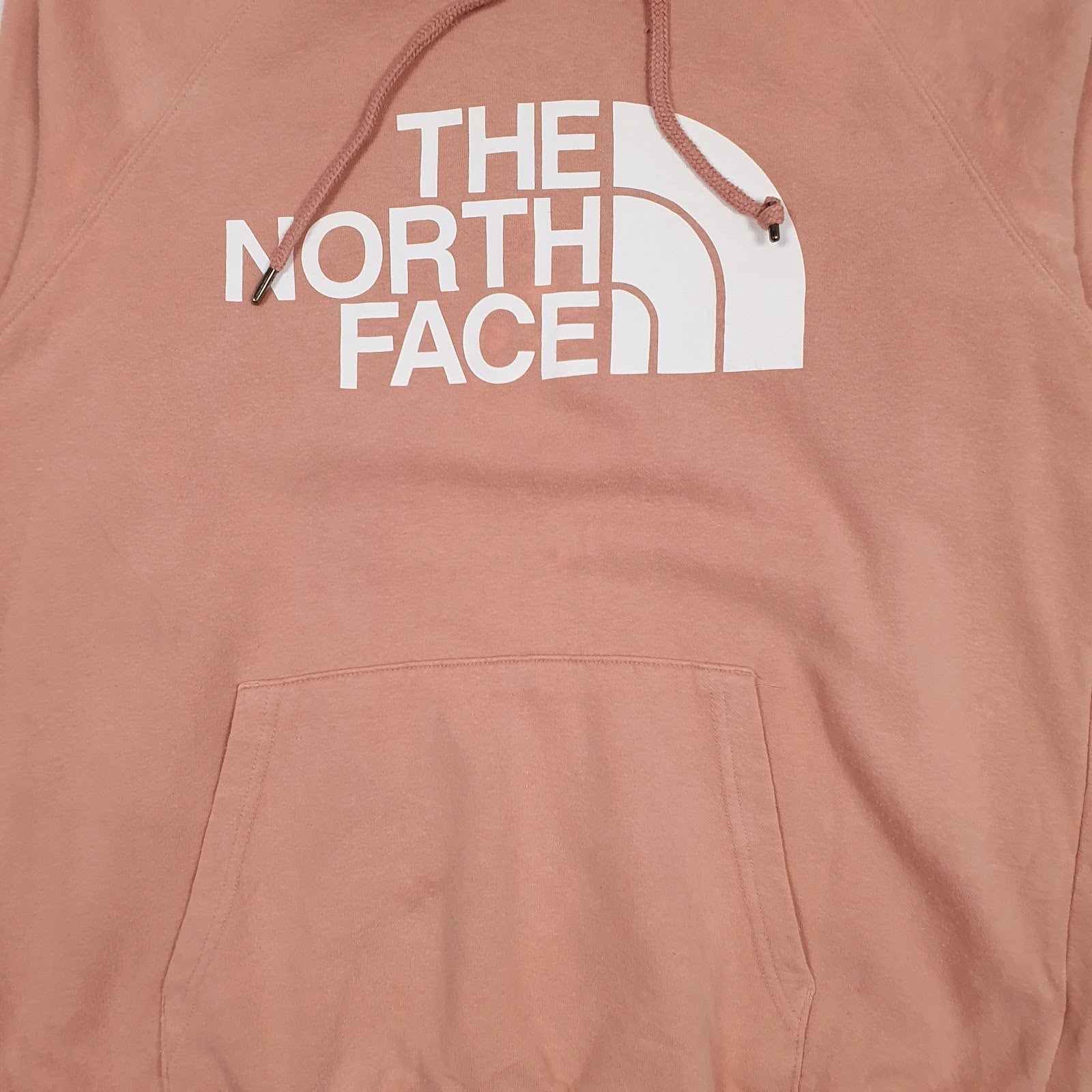 Womens Pink The North Face Spellout Hoodie Jumper