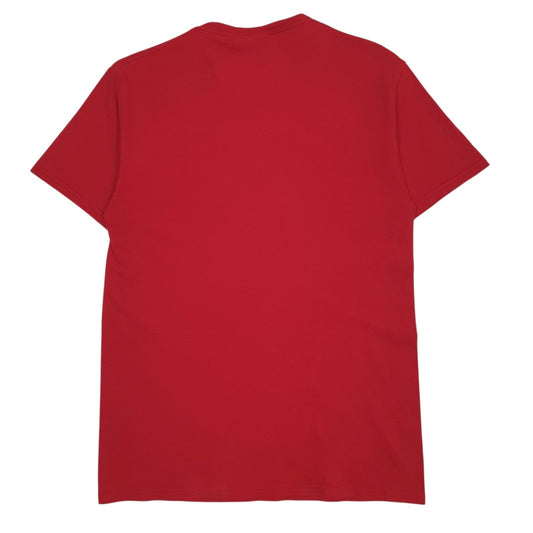 Mens Red Fruit Of The Loom Little Hawk Strong  T Shirt