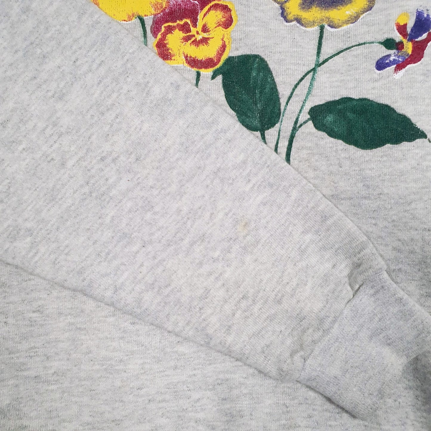 Mens Grey Tultex Vintage Made In USA Crewneck Jumper