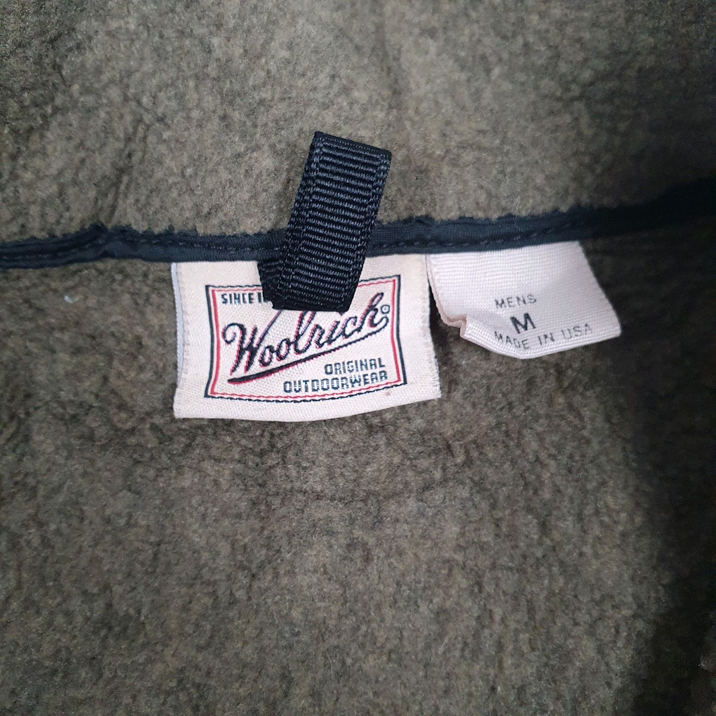 Mens Brown Woolrich Polartec Made In USA Vest Jumper