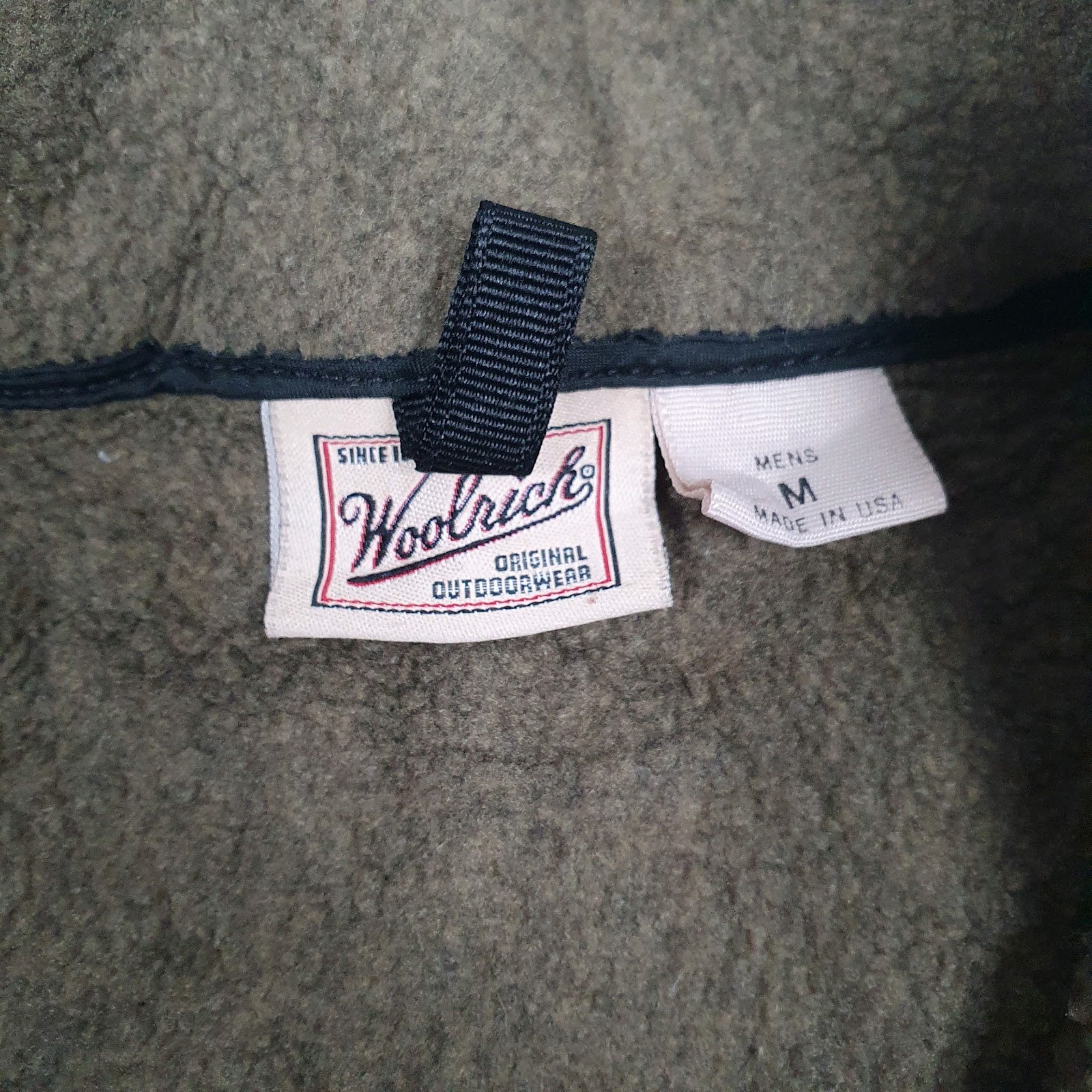 Mens Brown Woolrich Polartec Made In USA Vest Jumper