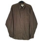 Mens Green Eddie Bauer Corduroy Long Sleeve Shirt