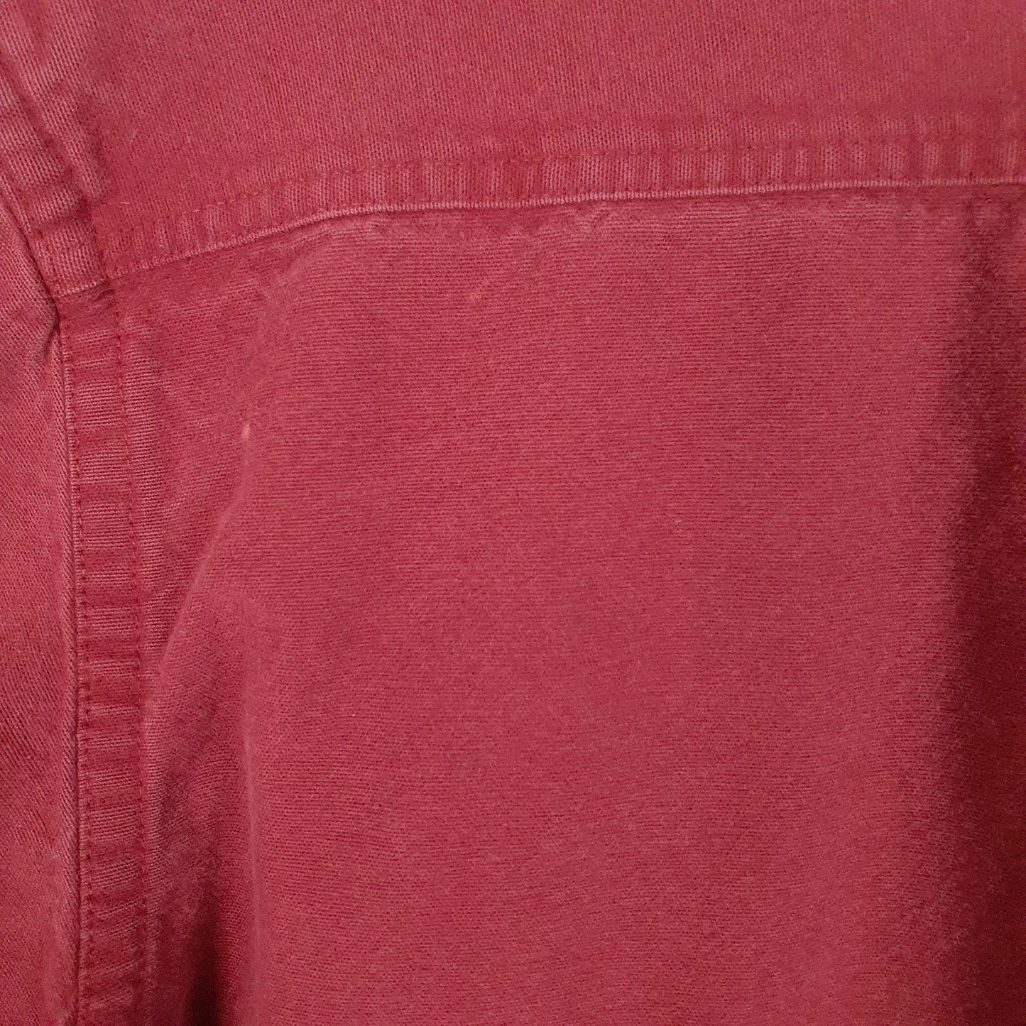 Mens Burgundy L.L.Bean Chamois  Shirt