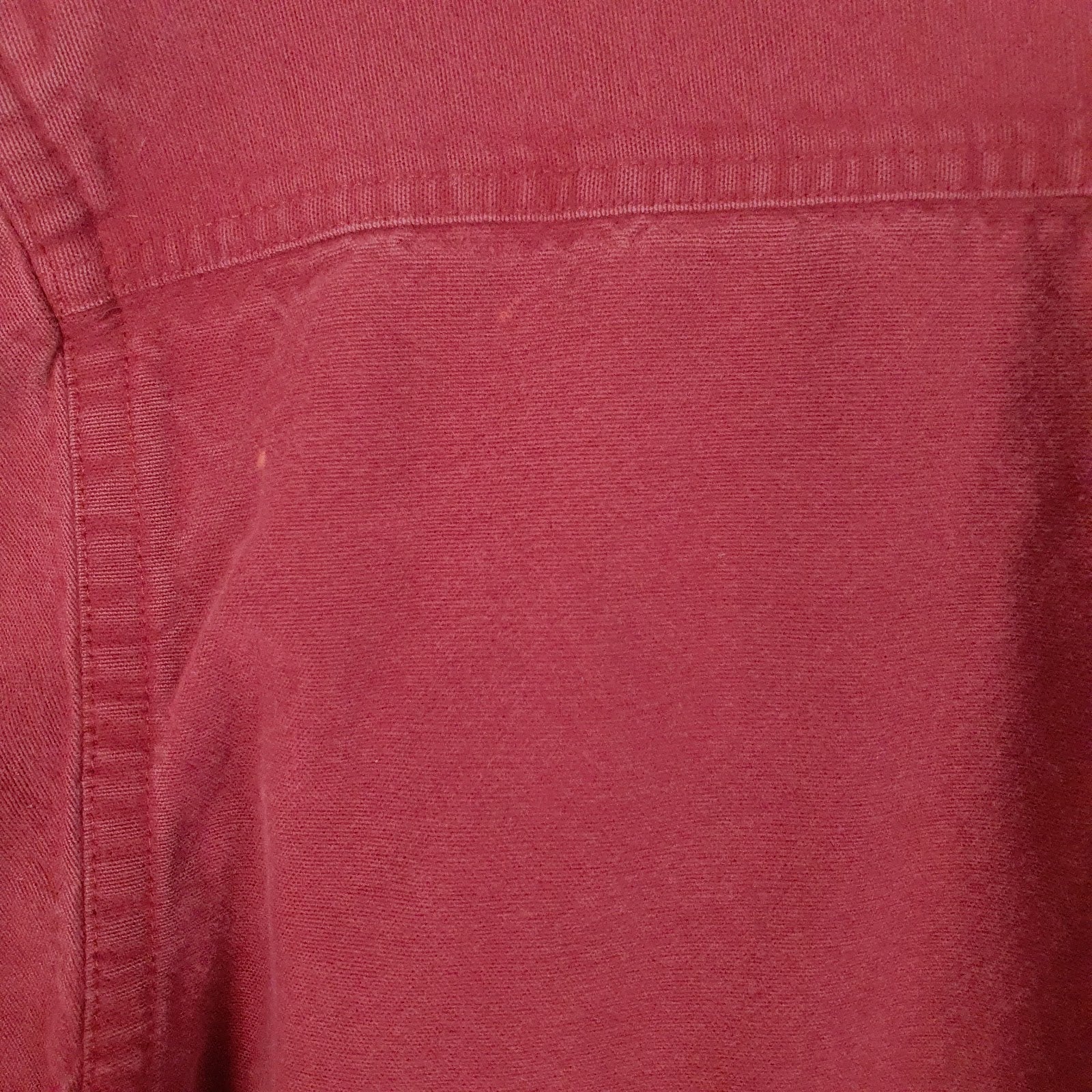 Mens Burgundy L.L.Bean Chamois  Shirt