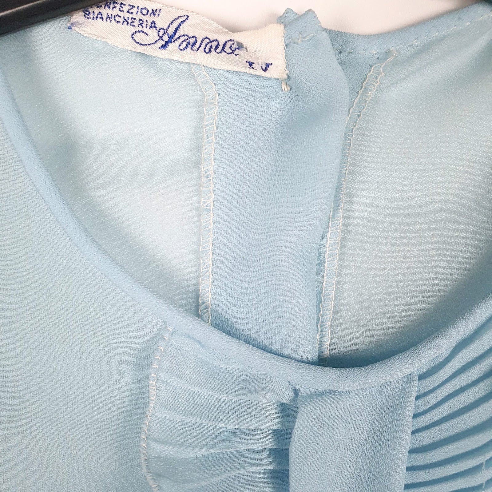 Womens Blue Unbranded Blouse Sheer  Shirt