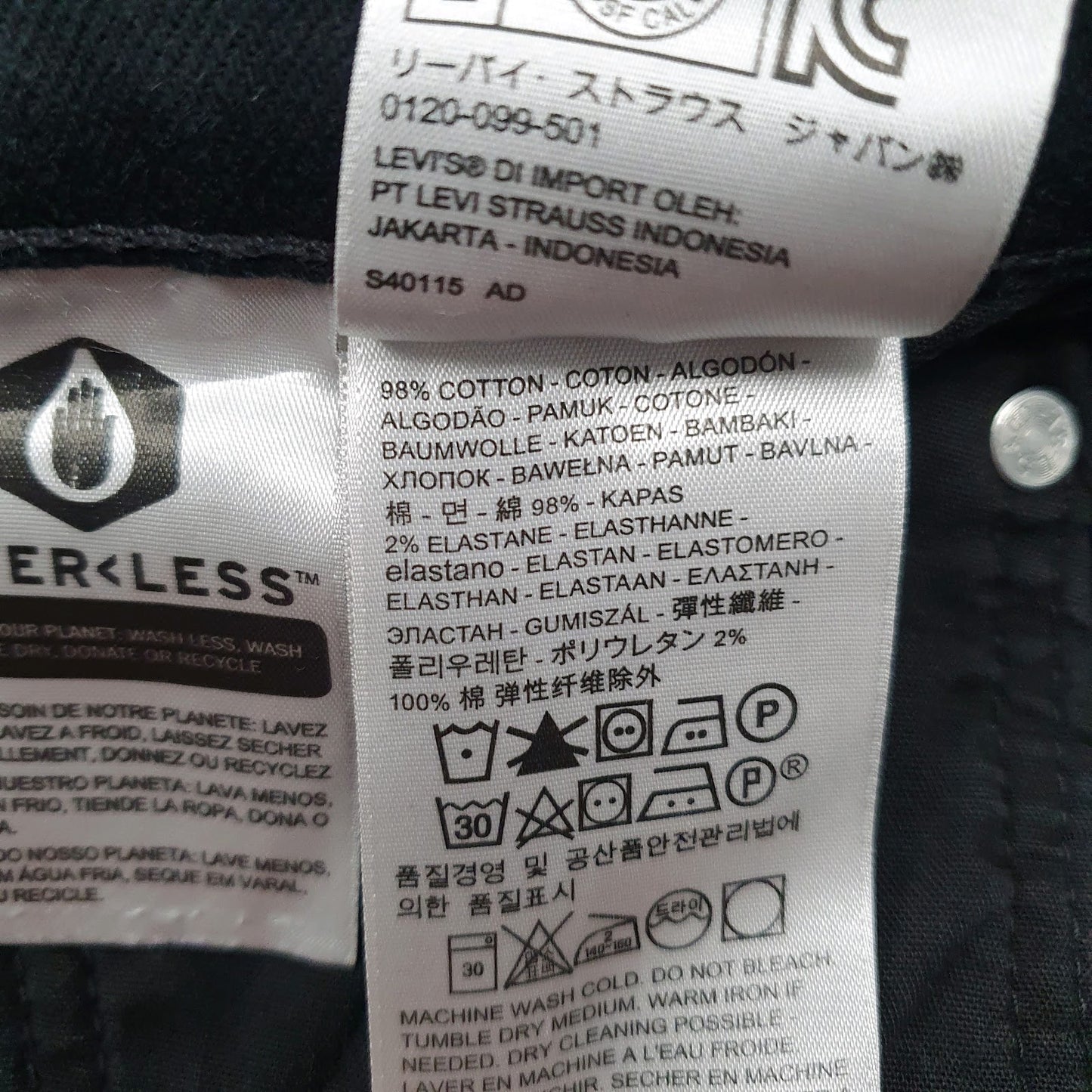 Mens Black Levis   Jeans