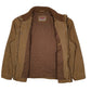 Mens Brown Levis Military Bomber  Coat