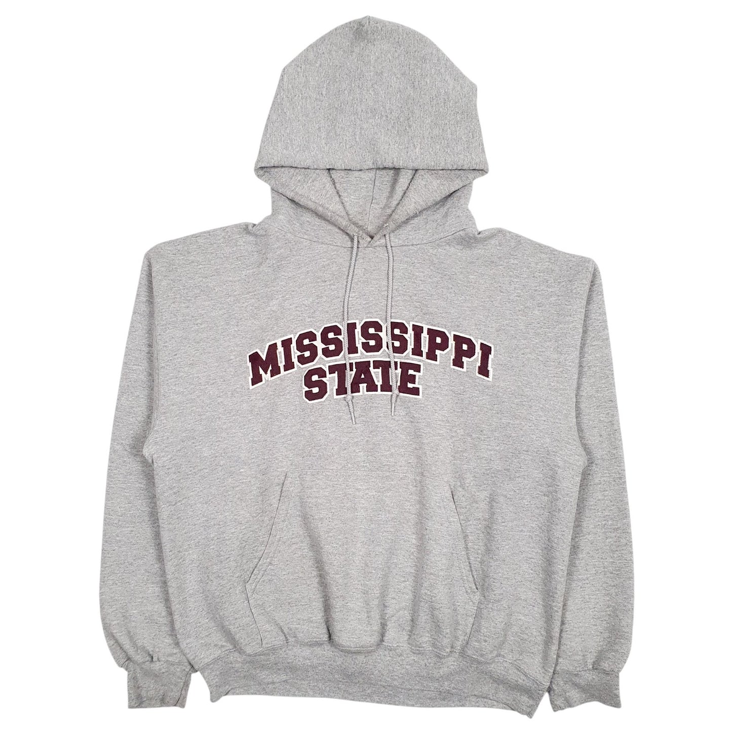 Mens Grey Champion Mississippi State Hoodie Jumper