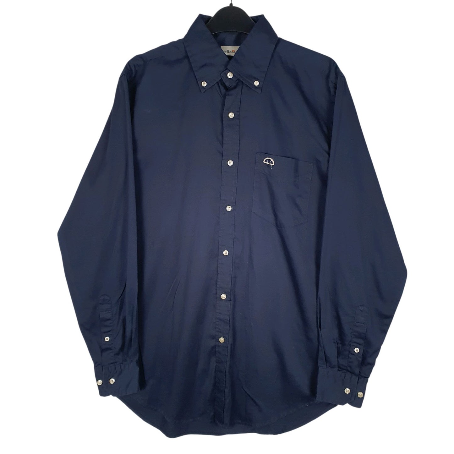 Mens Navy Ellesse  Long Sleeve Shirt