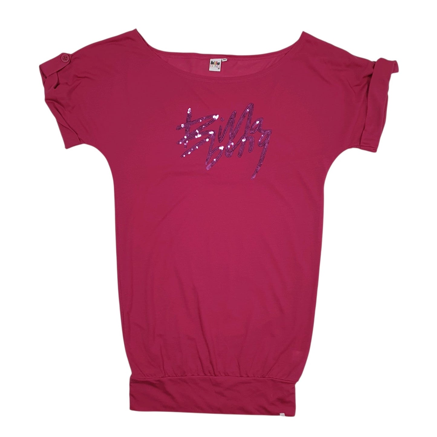 Womens Pink Billabong Surfing T Shirt Short Sleeve Dress