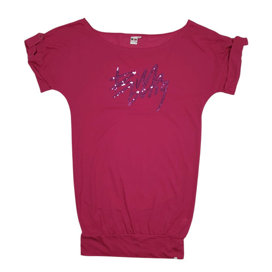 Womens Pink Billabong Surfing T Shirt Short Sleeve Dress