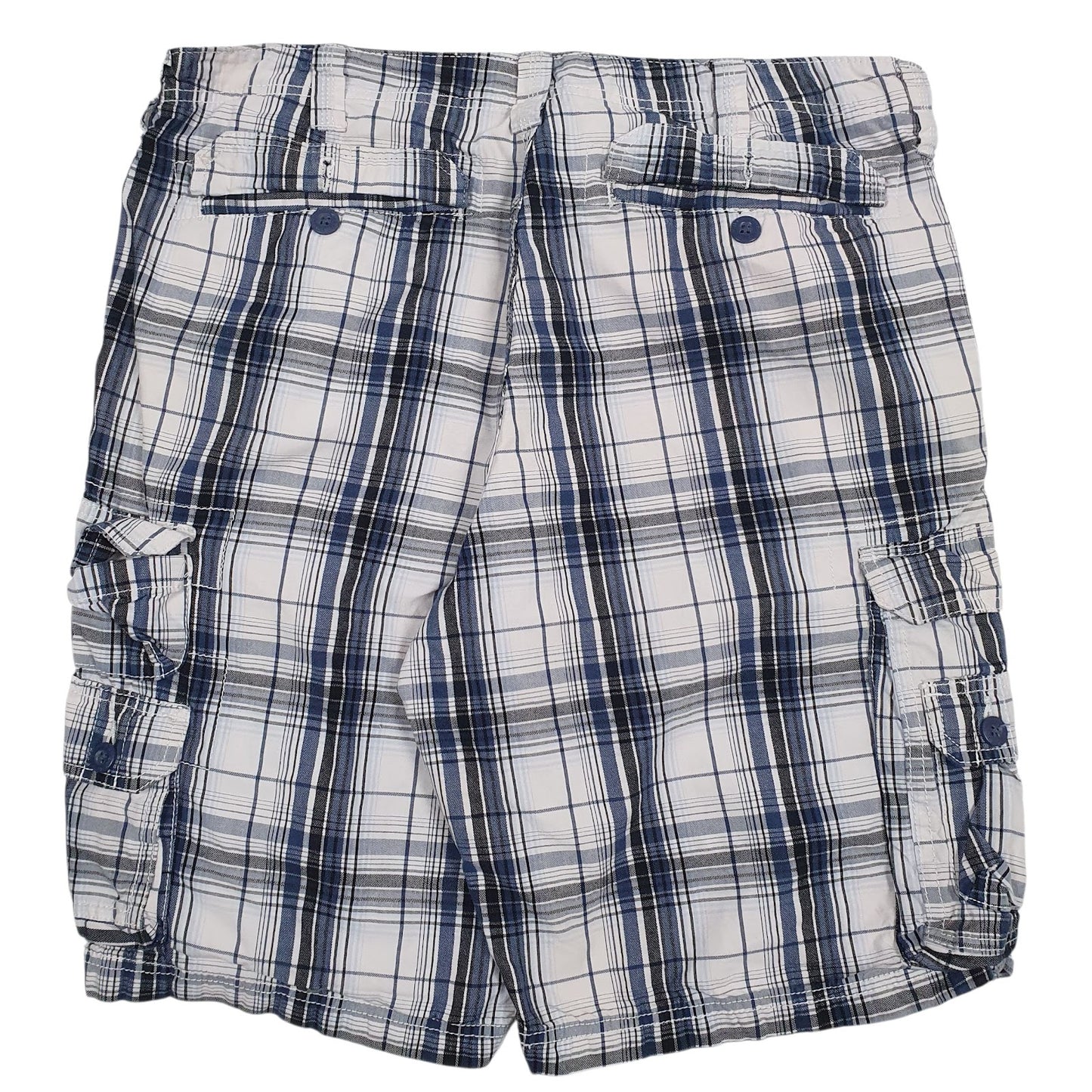 Mens White Lee Dungarees  Shorts