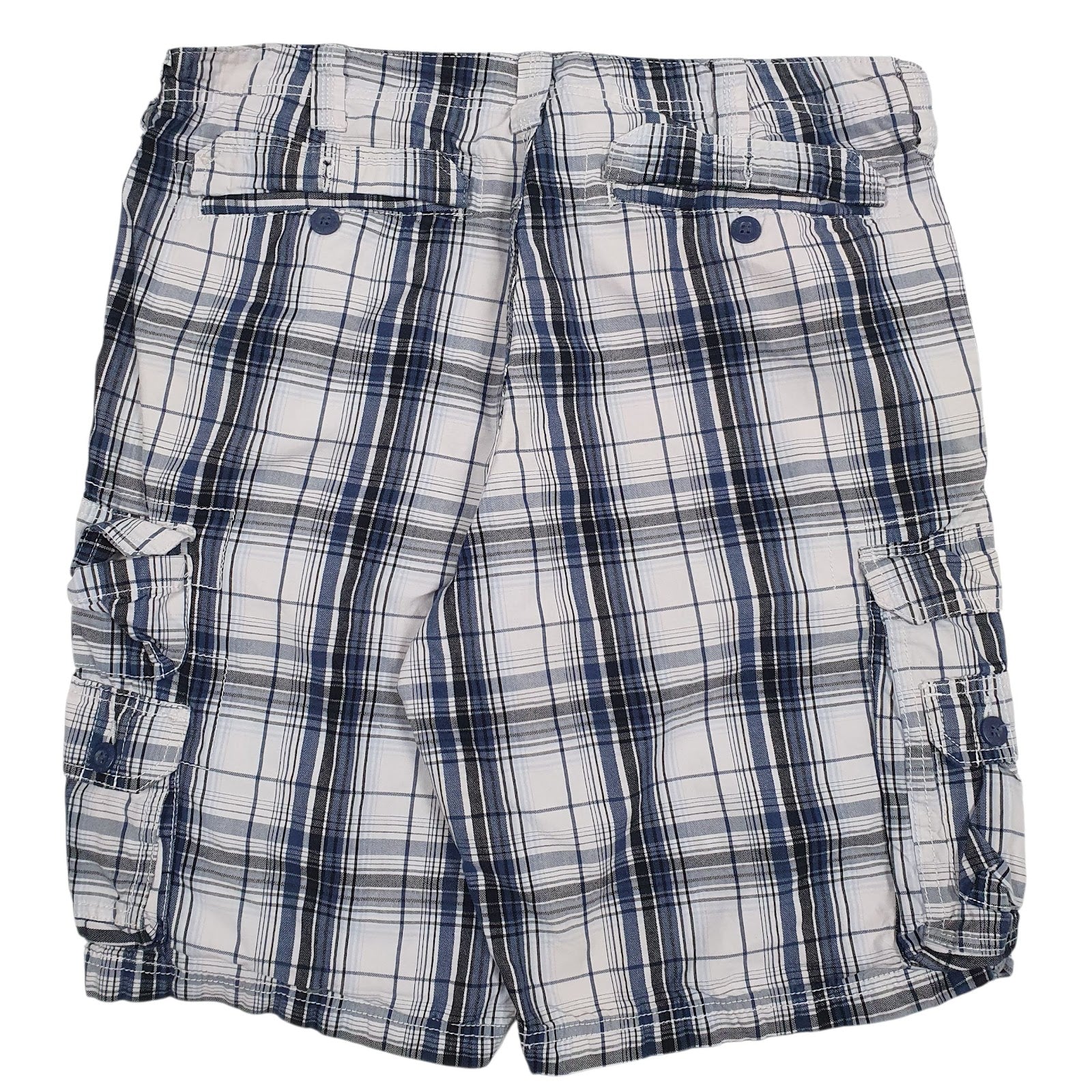 Mens White Lee Dungarees  Shorts