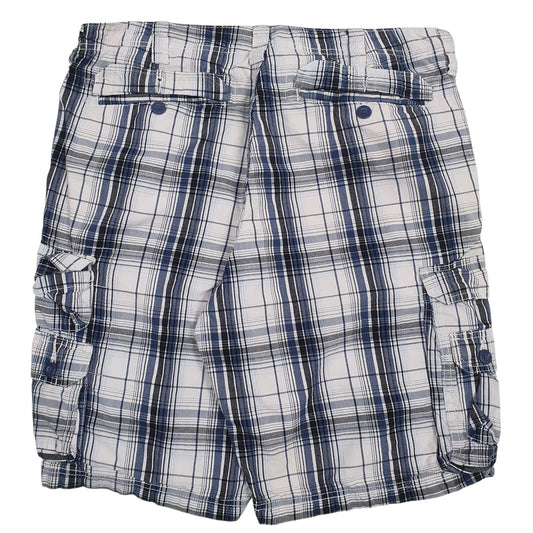 Mens White Lee Dungarees  Shorts