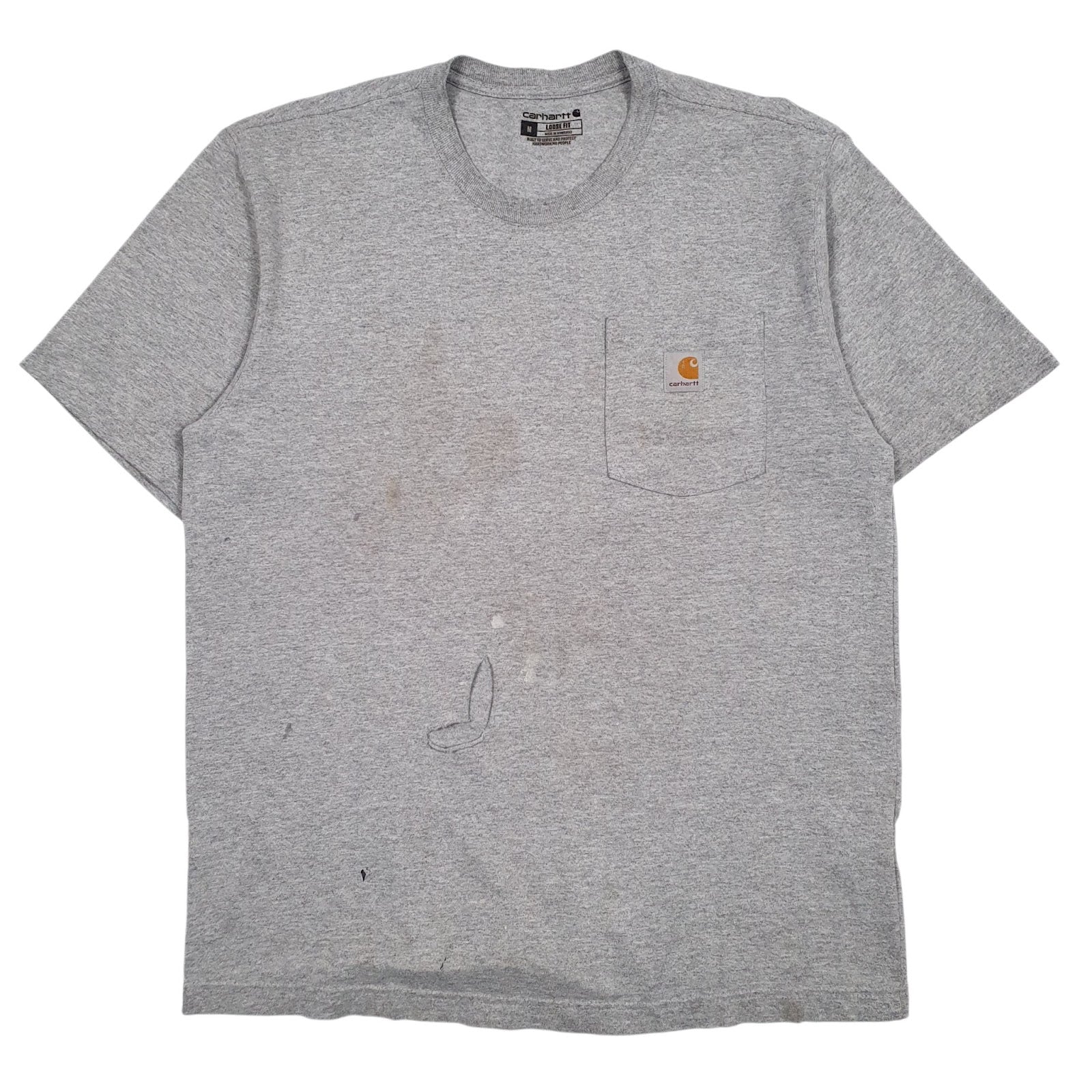 Mens Grey Carhartt  Short Sleeve T Shirt
