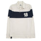 Mens White Express Rugby Long Sleeve Polo Shirt