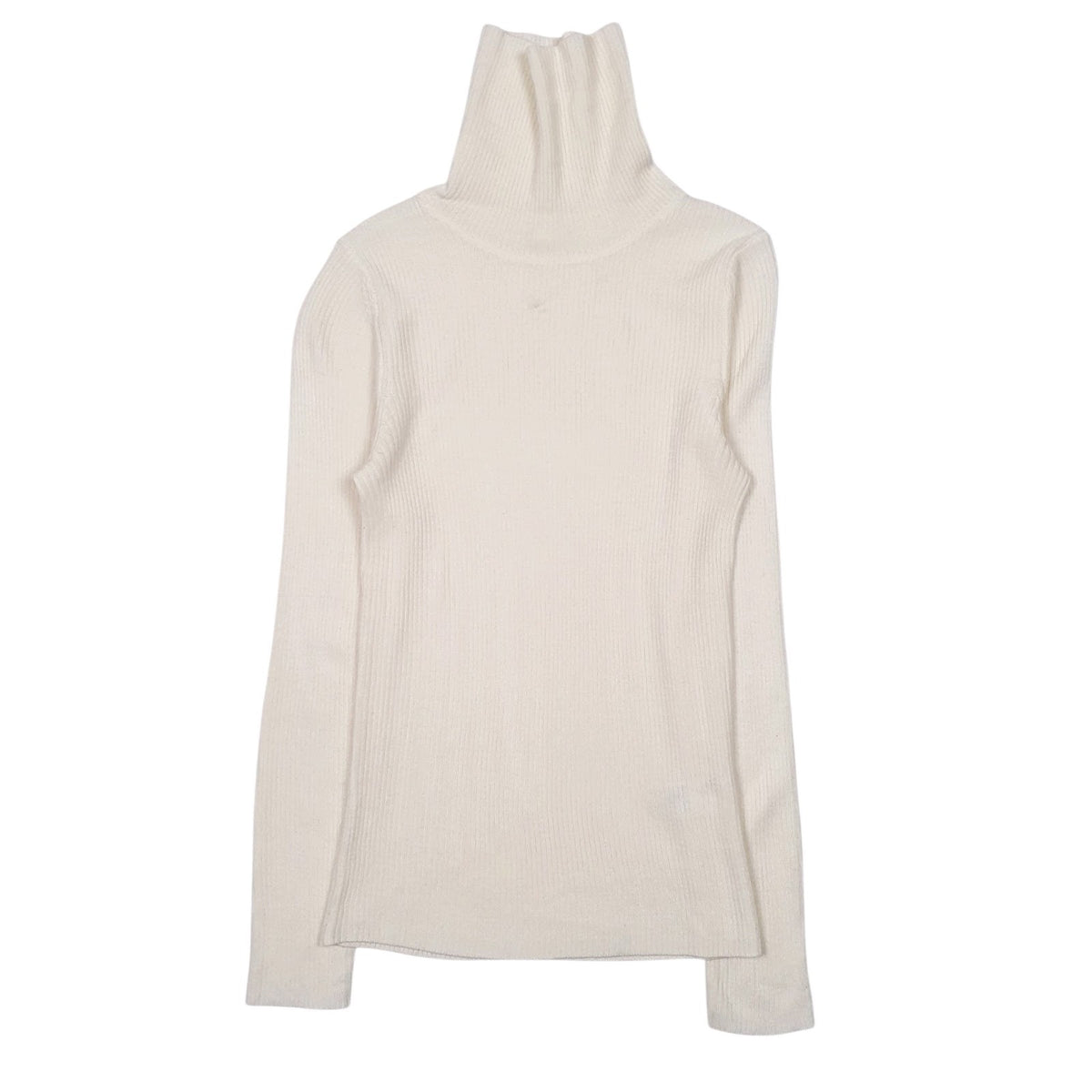 Womens Cream Unbranded  Turtle Neck Jumper