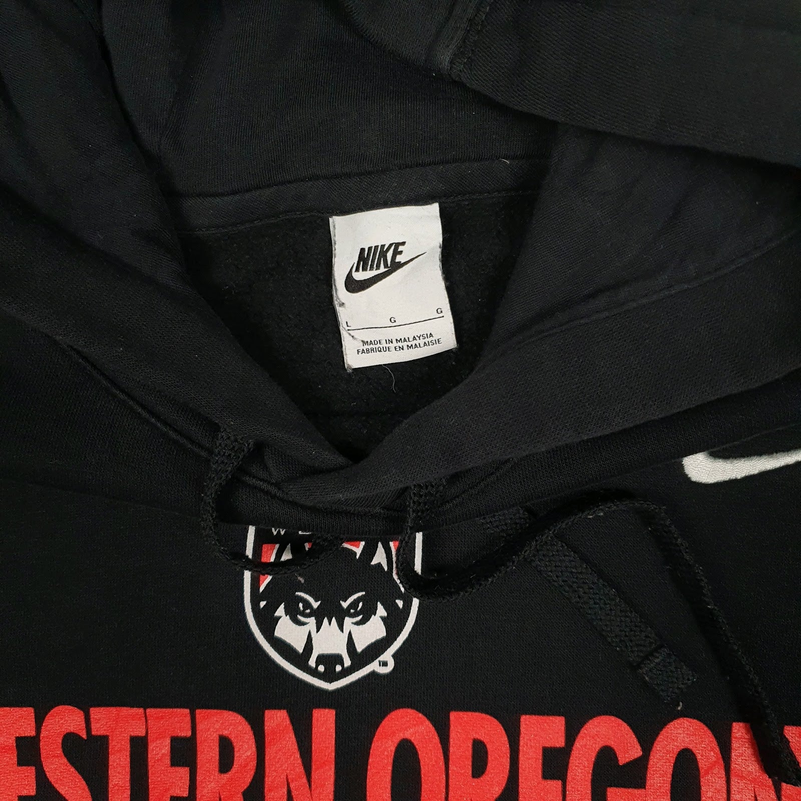 Mens Black Nike West Oregon Volleyball Wolves Hoodie Jumper