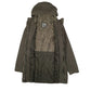 Womens Green Levis Sherpa Lined Longline  Coat