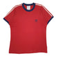 Mens Red Adidas Vintage 00s Short Sleeve T Shirt